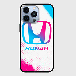 Чехол для iPhone 13 Pro Honda neon gradient style, цвет: 3D-черный