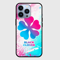 Чехол для iPhone 13 Pro Black Clover neon gradient style, цвет: 3D-черный