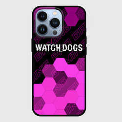 Чехол для iPhone 13 Pro Watch Dogs pro gaming: символ сверху, цвет: 3D-черный