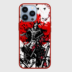 Чехол для iPhone 13 Pro Bushido warrior, цвет: 3D-красный