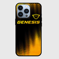 Чехол iPhone 13 Pro Genesis - gold gradient: символ сверху