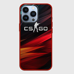 Чехол для iPhone 13 Pro CS GO dark abstract logo, цвет: 3D-красный