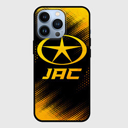 Чехол для iPhone 13 Pro JAC - gold gradient, цвет: 3D-черный