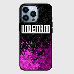 Чехол для iPhone 13 Pro Lindemann rock legends: символ сверху, цвет: 3D-черный