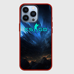 Чехол для iPhone 13 Pro CSGO blue logo, цвет: 3D-красный