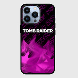 Чехол для iPhone 13 Pro Tomb Raider pro gaming: символ сверху, цвет: 3D-черный