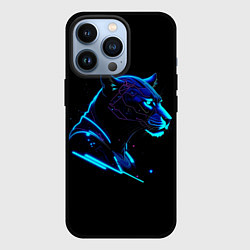 Чехол для iPhone 13 Pro Пантера киберпан, цвет: 3D-черный