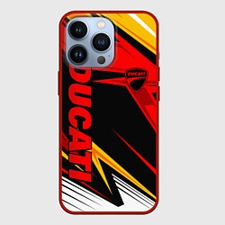 Чехол для iPhone 13 Pro Ducati - red uniform, цвет: 3D-красный