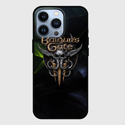 Чехол для iPhone 13 Pro Baldurs Gate 3 logo dark green, цвет: 3D-черный