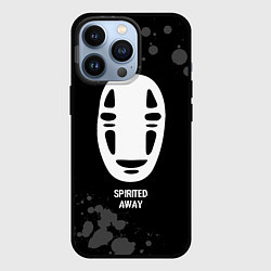 Чехол iPhone 13 Pro Spirited Away glitch на темном фоне