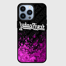 Чехол iPhone 13 Pro Judas Priest rock legends: символ сверху