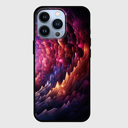 Чехол для iPhone 13 Pro Звездная космическая спираль, цвет: 3D-черный