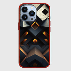 Чехол для iPhone 13 Pro Объемные конструкция, цвет: 3D-красный