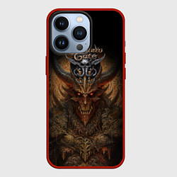 Чехол для iPhone 13 Pro Baldurs Gate 3 demon, цвет: 3D-красный