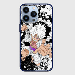 Чехол для iPhone 13 Pro Луффи из Ван Пис - Gear 5, цвет: 3D-тёмно-синий