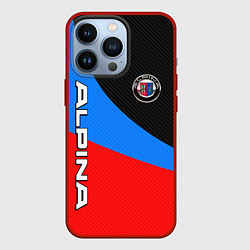 Чехол для iPhone 13 Pro Alpina - classic colors, цвет: 3D-красный