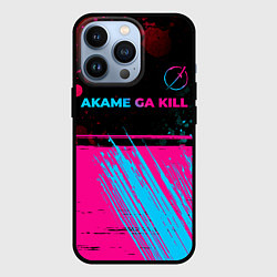 Чехол iPhone 13 Pro Akame ga Kill - neon gradient: символ сверху