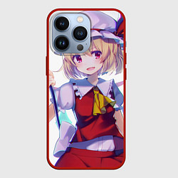 Чехол для iPhone 13 Pro Touhou Project Фландр Скарлет, цвет: 3D-красный