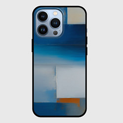 Чехол для iPhone 13 Pro Синяя палитра, цвет: 3D-черный