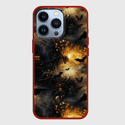 Чехол для iPhone 13 Pro Ночная мышь, цвет: 3D-красный