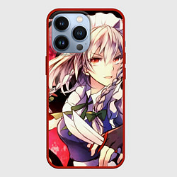 Чехол для iPhone 13 Pro Touhou Project Сакуя Izayoi, цвет: 3D-красный