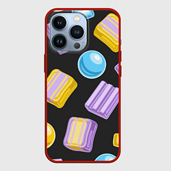 Чехол для iPhone 13 Pro Жевательная резинка, цвет: 3D-красный