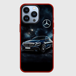 Чехол для iPhone 13 Pro Mercedes Benz galaxy, цвет: 3D-красный