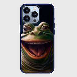 Чехол для iPhone 13 Pro Пепе в нирване, цвет: 3D-тёмно-синий