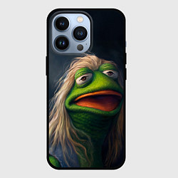 Чехол для iPhone 13 Pro Пепе в парике, цвет: 3D-черный