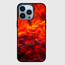 Чехол для iPhone 13 Pro Магма, цвет: 3D-черный