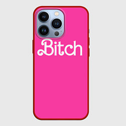 Чехол для iPhone 13 Pro Bitch Barbie, цвет: 3D-красный