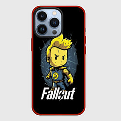 Чехол для iPhone 13 Pro Fallout boy, цвет: 3D-красный
