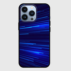 Чехол для iPhone 13 Pro Яркие неоновые полосы - минимализм, цвет: 3D-черный