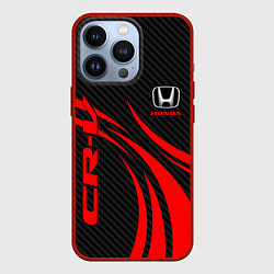 Чехол для iPhone 13 Pro Honda CR-V - красный и карбон, цвет: 3D-красный