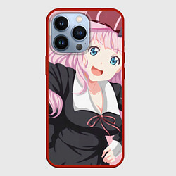 Чехол для iPhone 13 Pro Kaguya sama wa Kokurasetai Чика Фудживара, цвет: 3D-красный