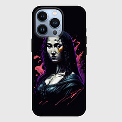 Чехол для iPhone 13 Pro Мона Лиза - современный арт, цвет: 3D-черный