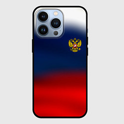 Чехол для iPhone 13 Pro Символика России герб, цвет: 3D-черный