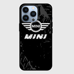 Чехол для iPhone 13 Pro Mini speed на темном фоне со следами шин, цвет: 3D-черный