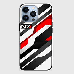 Чехол iPhone 13 Pro Mass effect - white uniform n7