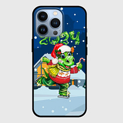 Чехол для iPhone 13 Pro Дракон на новый год, цвет: 3D-черный