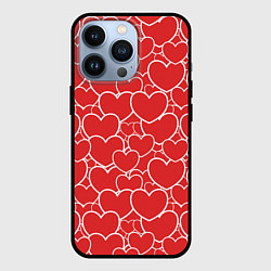 Чехол iPhone 13 Pro Сердечки любви