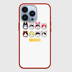 Чехол для iPhone 13 Pro Skzoo все вместе, цвет: 3D-красный