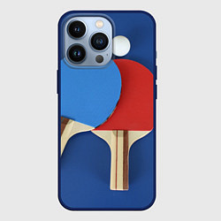 Чехол для iPhone 13 Pro Теннисные ракетки, цвет: 3D-тёмно-синий