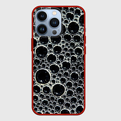 Чехол для iPhone 13 Pro Пузыри и отражение, цвет: 3D-красный