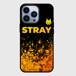 Чехол для iPhone 13 Pro Stray - gold gradient посередине, цвет: 3D-черный