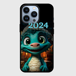 Чехол для iPhone 13 Pro 2024 дракон новый год, цвет: 3D-черный