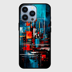 Чехол для iPhone 13 Pro Городская абстракция, цвет: 3D-черный