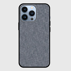 Чехол для iPhone 13 Pro Текстура серый однотонный, цвет: 3D-черный