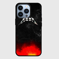 Чехол для iPhone 13 Pro Анна в стиле Металлика - искры и огонь, цвет: 3D-черный