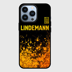 Чехол iPhone 13 Pro Lindemann - gold gradient посередине